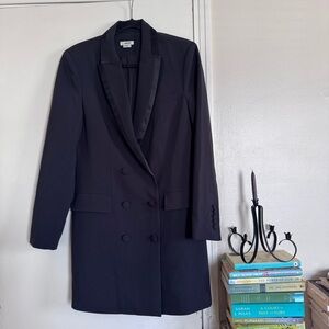 Jason Wu Black Tuxedo Double-Breasted Blazer